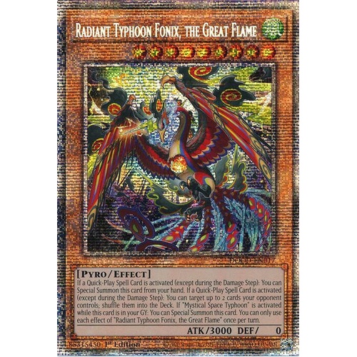 DOOD-EN017 Radiant Typhoon Fonix, the Great Flame Starlight Rare 1st Edition NM
