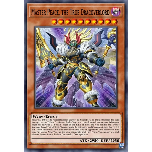 DOOD-EN018 Master Peace, the True Dracoverlord Starlight Rare 1st Edition NM