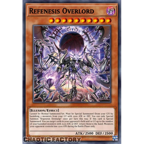 DOOD-EN022 Regenesis Overlord Super Rare 1st Edition NM