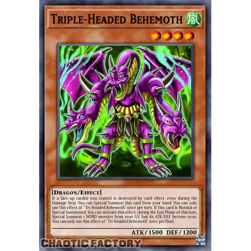 DOOD-EN029 Triple-Headed Behemoth Common 1st Edition NM
