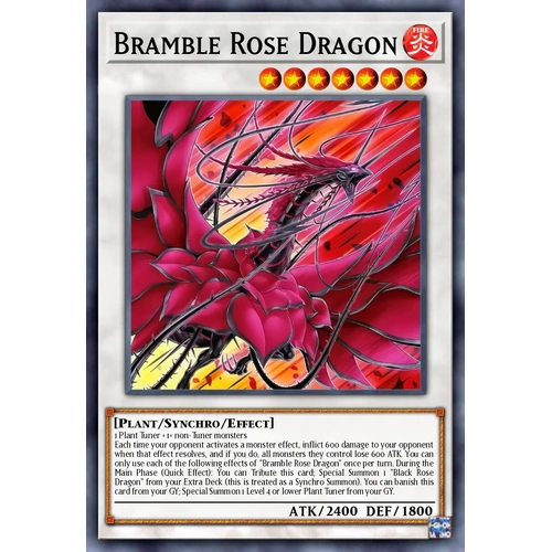DOOD-EN039 Bramble Rose Dragon Secret Rare 1st Edition NM