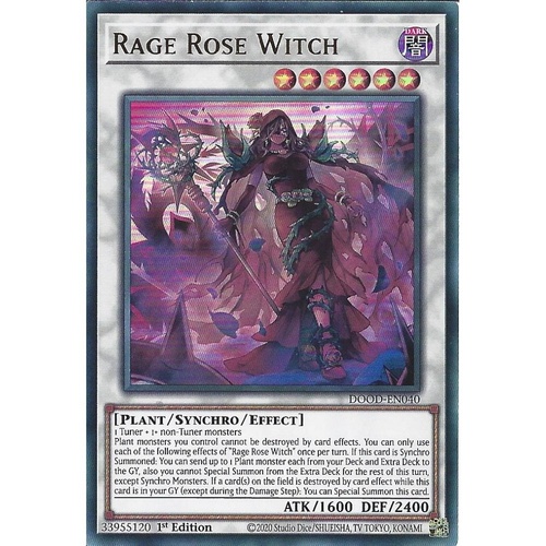 DOOD-EN040 Rage Rose Witch Ultra Rare 1st Edition NM