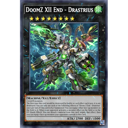 DOOD-EN045 DoomZ XII End - Drastrius Secret Rare 1st Edition NM