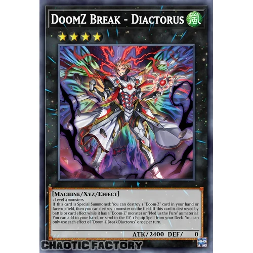 DOOD-EN046 DoomZ Break - Diactorus Super Rare 1st Edition NM