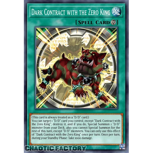 DOOD-EN054 Dark Contract with the Zero King Common 1st Edition NM