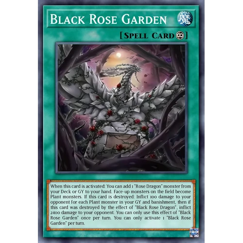 DOOD-EN055 Black Rose Garden Ultra Rare 1st Edition NM