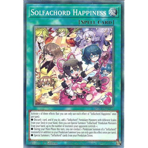 DOOD-EN065 Solfachord Happiness Common 1st Edition NM