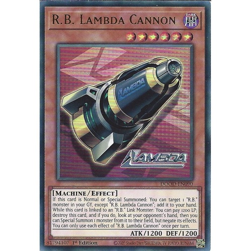 DOOD-EN090 R.B. Lambda Cannon Ultra Rare 1st Edition NM