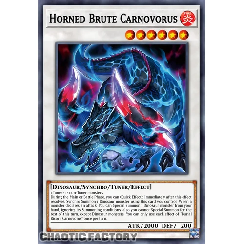 DOOD-EN098 Horned Brute Carnovorus Super Rare 1st Edition NM