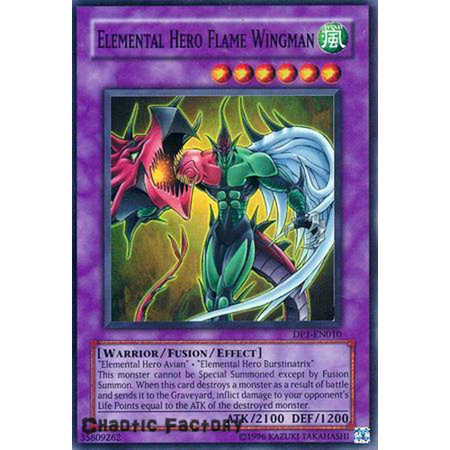 Elemental Hero Flame Wingman - DP1-EN010 - Super Rare Unlimited
