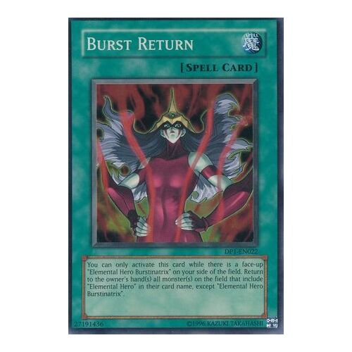 Burst Return - DP1-EN022 - Super Rare Unlimited NM