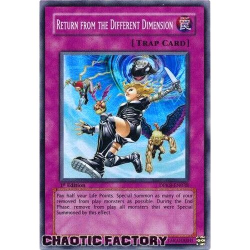 DPKB-EN038 Return From The Different Dimension Super Rare 1st Edition NM
