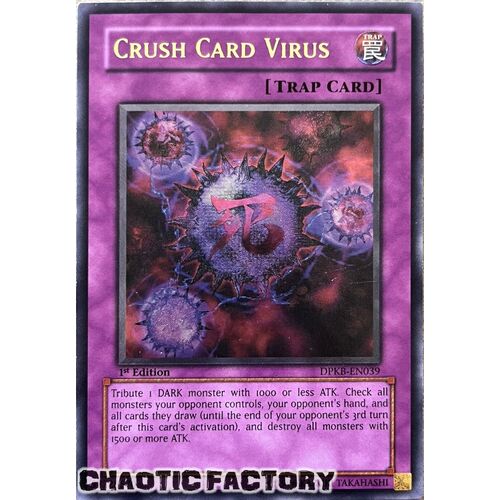 Ultimate Rare - Crush Card Virus - DPKB-EN039 1st Edition LP