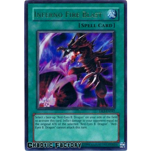 Inferno Fire Blast - DR3-EN042 - Ultra Rare NM