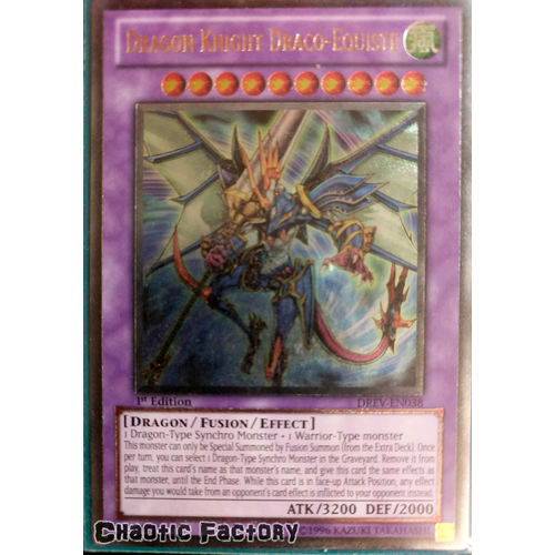 Ultimate Rare - Dragon Knight Draco-Equiste - DREV-EN038 1st Edition NM
