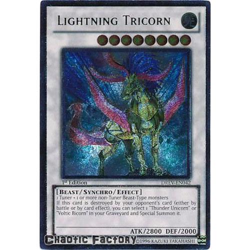 Ultimate Rare - Lightning Tricorn - DREV-EN042 1st Edition NM