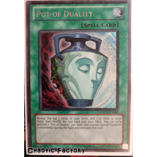 Pot of Duality - DREV-EN062 - Secret Rare Unlimited NM