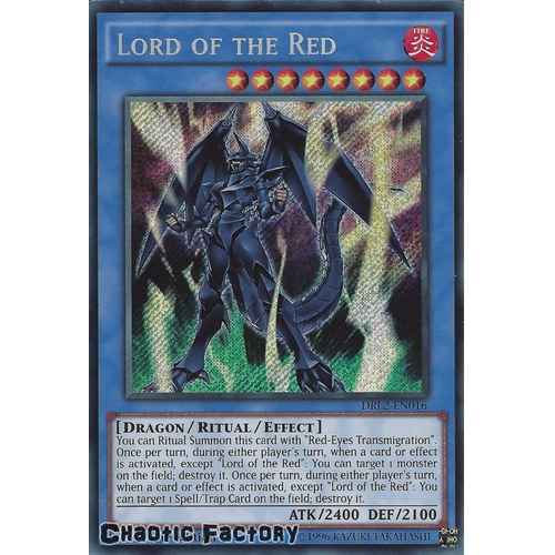 Lord of the Red - DRL2-EN016 - Secret Rare 1st Edition NM