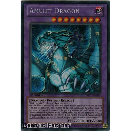 Amulet Dragon - DRLG-EN003 - Secret Rare 1st Edition