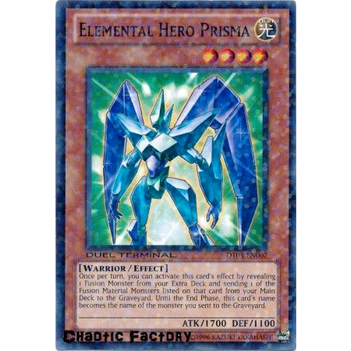 Yugioh DT03-EN007 Elemental Hero Prisma Duel Terminal Normal Parallel Rare 1st Edition NM