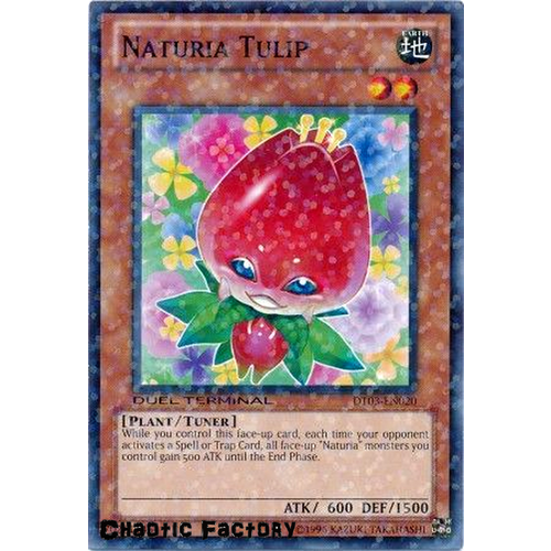 Yugioh DT03-EN020 Naturia Tulip Duel Terminal Normal Parallel Rare 1st Edition NM