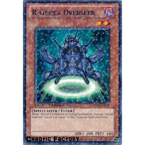 Yugioh DT03-EN022 R-Genex Overseer Duel Terminal Rare Parallel Rare 1st Edition NM