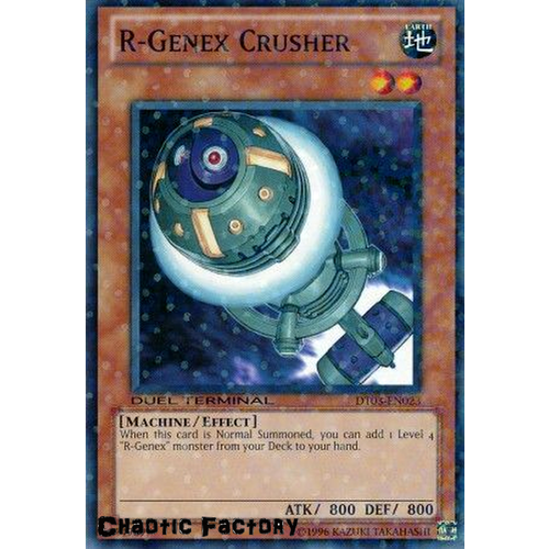 Yugioh DT03-EN023 R-Genex Crusher Duel Terminal Normal Parallel Rare 1st Edition NM