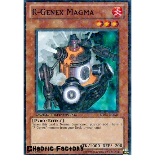 Yugioh DT03-EN024 R-Genex Magma Duel Terminal Normal Parallel Rare 1st Edition NM