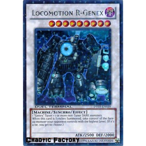 Yugioh DT03-EN039 Locomotion R-Genex Duel Terminal Ultra Parallel Rare 1st Edition NM