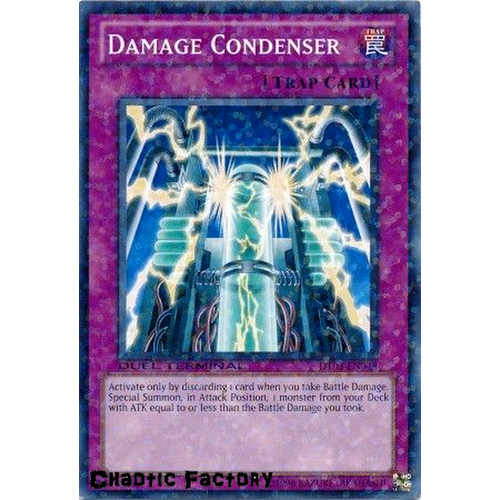 Yugioh DT03-EN048 Damage Condenser Duel Terminal Normal Parallel Rare 1st Edition NM