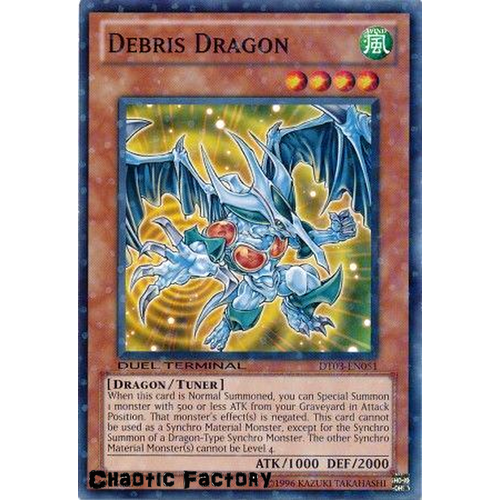 Yugioh DT03-EN051 Debris Dragon Duel Terminal Normal Parallel Rare 1st Edition NM