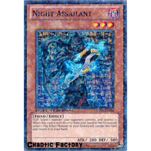Yugioh DT03-EN056 Night Assailant Duel Terminal Normal Parallel Rare 1st Edition NM