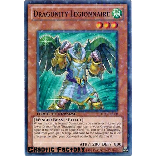 Yugioh DT03-EN060 Dragunity Legionnaire Duel Terminal Normal Parallel Rare 1st Edition NM