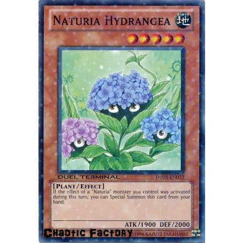 Yugioh DT03-EN072 Naturia Hydrangea Duel Terminal Normal Parallel Rare 1st Edition NM
