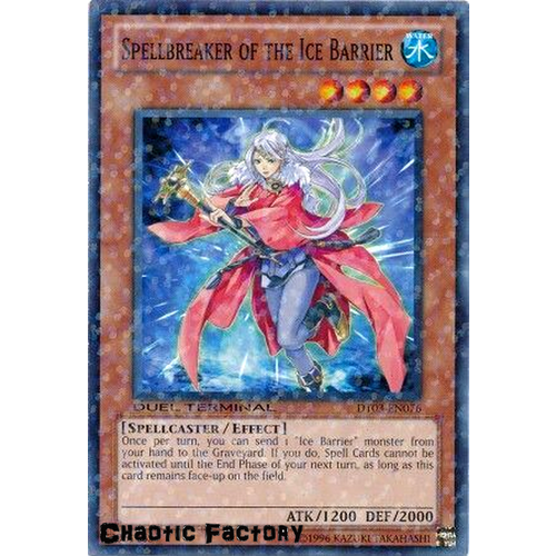 Yugioh DT03-EN076 Spellbreaker of the Ice Barrier Duel Terminal Normal Parallel Rare 1st Edition NM