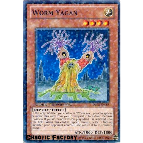Yugioh DT03-EN083 Worm Yagan Duel Terminal Normal Parallel Rare 1st Edition NM