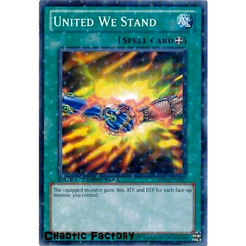 Yugioh DT03-EN092 United We Stand Duel Terminal Normal Parallel Rare 1st Edition NM
