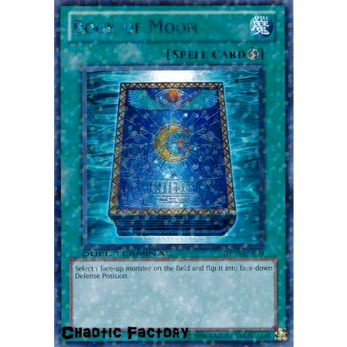 Yugioh DT03-EN093 Book of Moon Duel Terminal Rare Parallel Rare 1st Edition NM