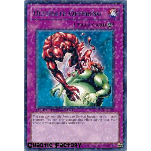 Yugioh DT03-EN099 Ultimate Offering Duel Terminal Rare Parallel Rare 1st Edition NM