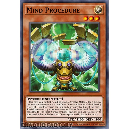 DUAD-EN015 Mind Procedure Super Rare 1st Edition NM