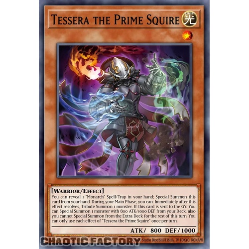 DUAD-EN018 Tessera the Primal Squire Super Rare 1st Edition NM