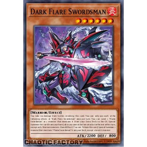 DUAD-EN019 Dark Flare Swordsman Common 1st Edition NM