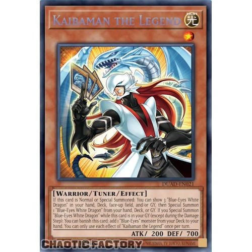 DUAD-EN021 Kaibaman the Legend Secret Rare 1st Edition NM