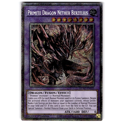DUAD-EN035 Primite Dragon Nether Berzelius Starlight Rare 1st Edition NM