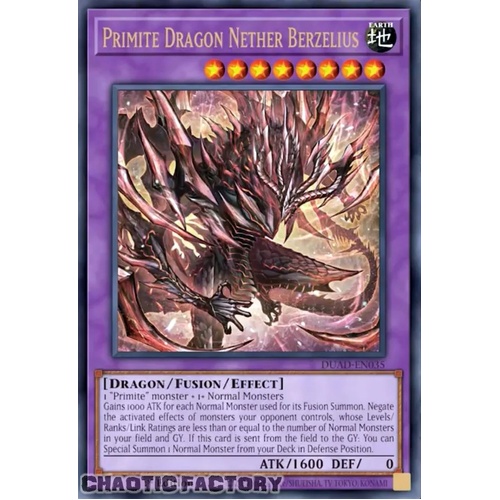 DUAD-EN035 Primite Dragon Nether Berzelius Ultra Rare 1st Edition NM
