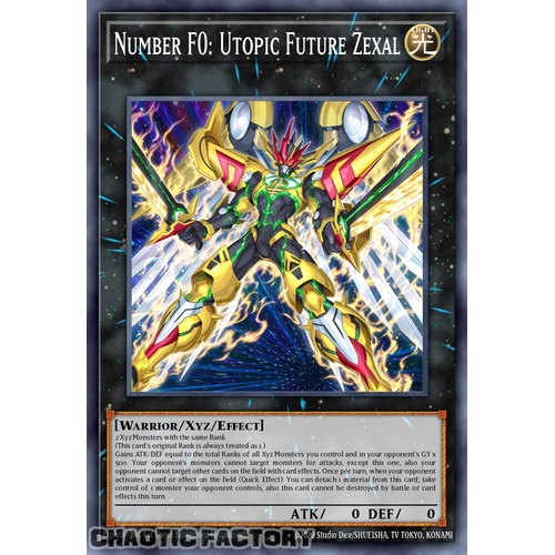 DUAD-EN042 Number F0: Utopic Future Zexal Ultra Rare 1st Edition NM