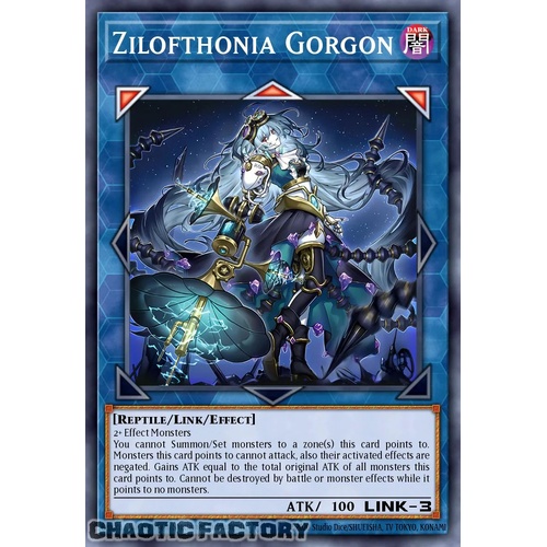 DUAD-EN050 Gorgon of Zilofthonia Secret Rare 1st Edition NM