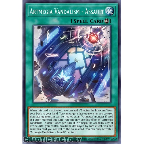 DUAD-EN057 Artmage Vandalism -Assault- Common 1st Edition NM