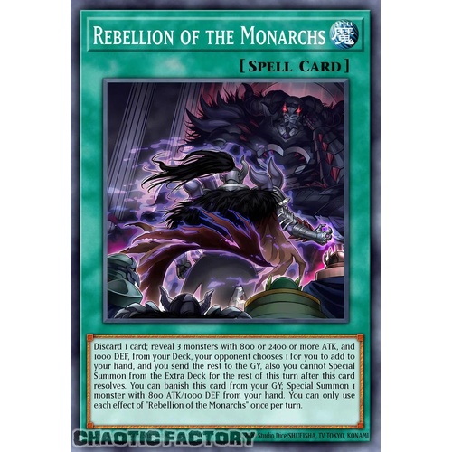 DUAD-EN062 The Monarchs Revolt Super Rare 1st Edition NM