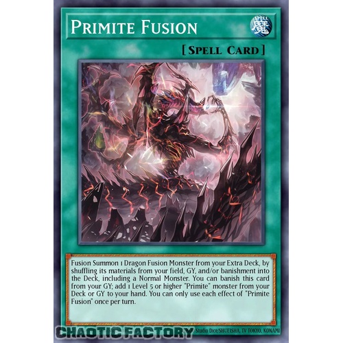 DUAD-EN065 Primite Fusion Super Rare 1st Edition NM